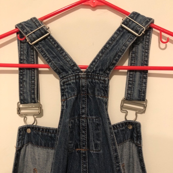 GAP Relaxed Denim Overalls Womens Medium - Picture 5 of 7